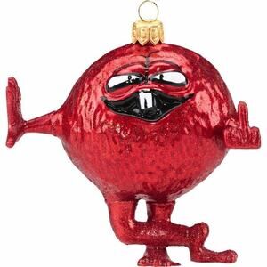 Supreme x Camacho • Red Ornament • Glass • 4.125” x 3.79” • Cross-Posted • Firm